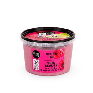 SKIN-BEAUTY-Exfoliante-corporal-de-azúcar-para-una-piel-suave-Сereza-y-lima