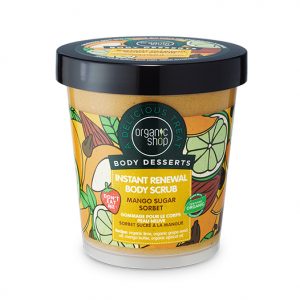 Exfoliante-corporal-Renovación-Instantánea-sorbete-de-azúcar-de-mango