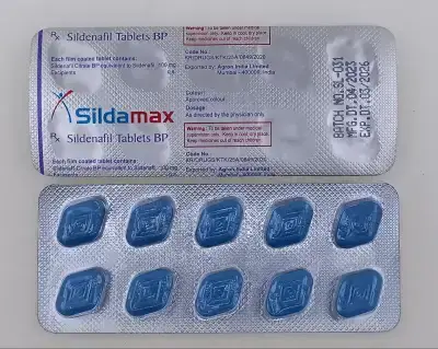 Sildamax sin receta — 100 mg (Sildenafil Citrate) envío a España